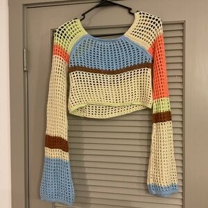 Urban Outfitters Multicolor Knit Crop Top